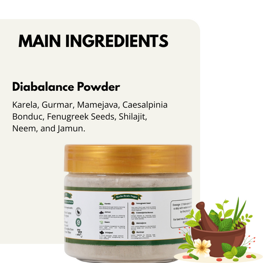 Diabalance Powder | Sugar Control | 1-Month Kit - 2X 200 gm