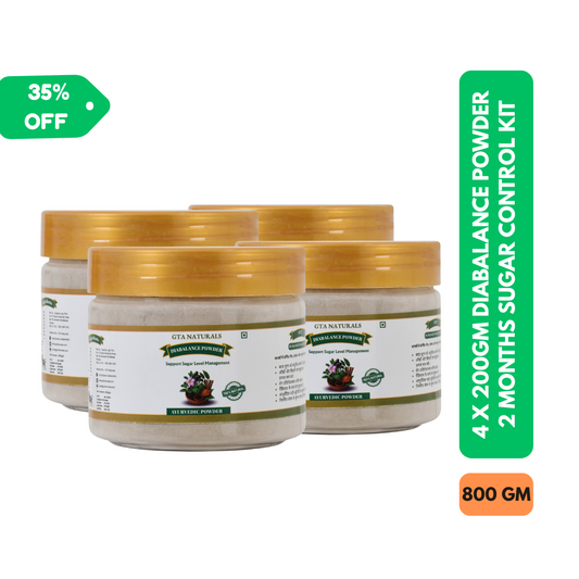 Diabalance Powder | Sugar Control | 2-Month Kit - 4X 200 gm