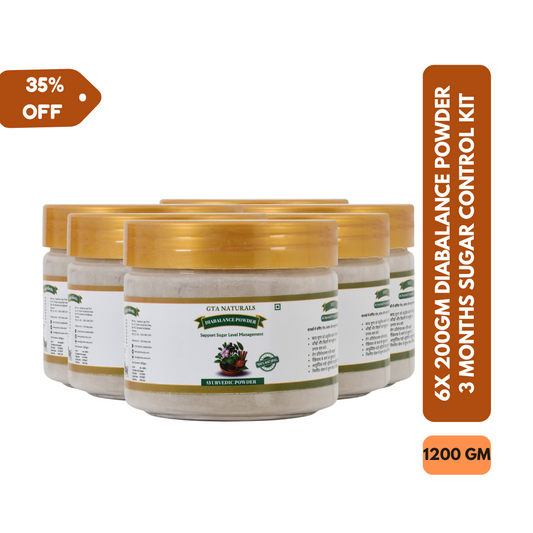 Diabalance Powder | Sugar Control | 3-Month Kit - 6X 200 gm