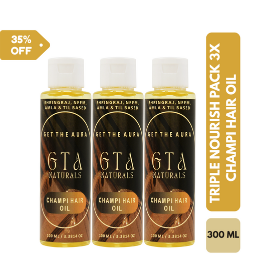 Triple Hair Nourish Pack – 3x Champi Hair Oil (100ml each)