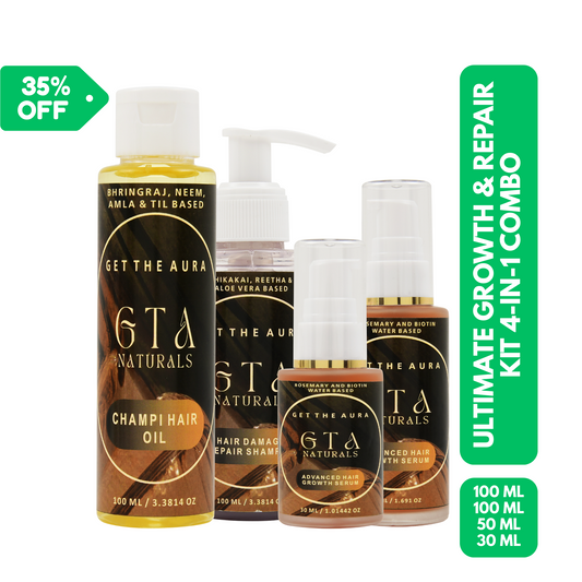 Ultimate Growth & Repair Kit 4-in-1 Combo - Advanced Serum (50ml) + Advanced Serum (30ml) +Champi Oil (100ml) + Repair Shampoo (100ml)