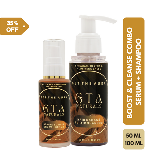 Hair Growth & Cleanse Combo - Advanced Serum (50ml) + Repair Shampoo (100ml)