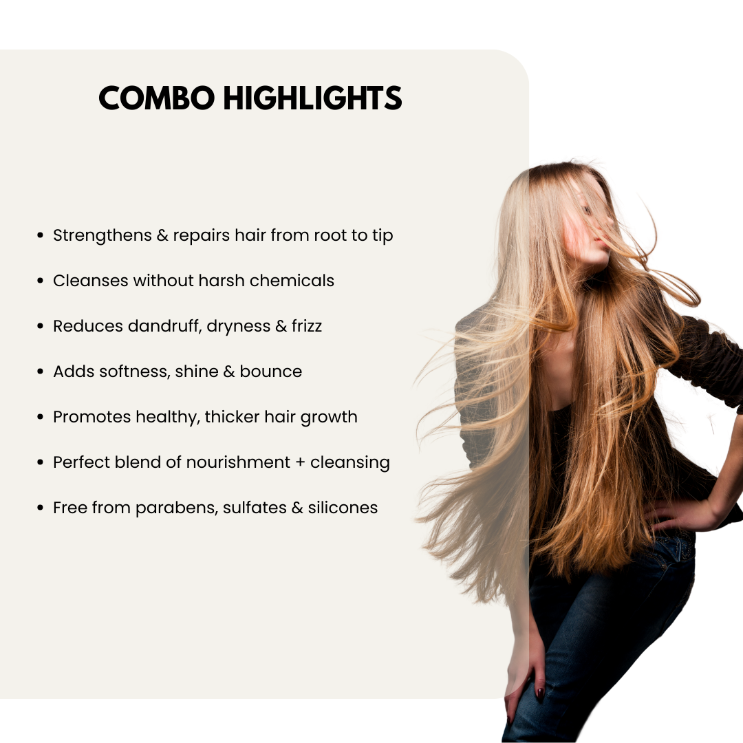 Haircare MAHACOMBO - Advanced Serum (30ml) + Champi Oil (100ml) + Repair Shampoo 100ml