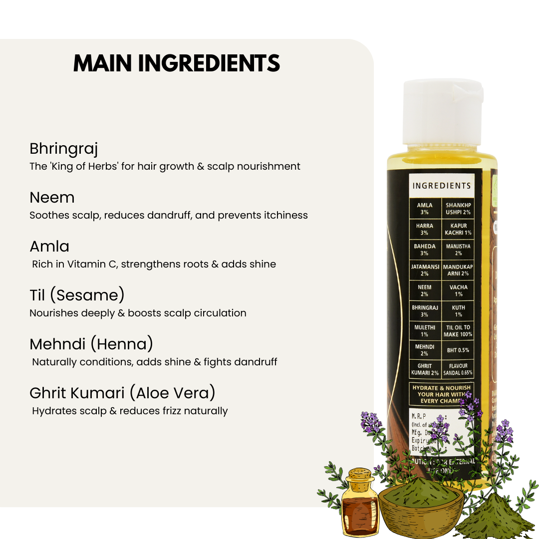 Triple Hair Nourish Pack – 3x Champi Hair Oil (100ml each)