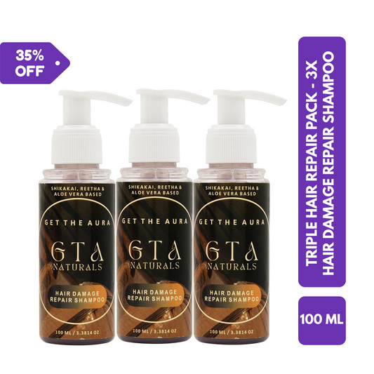 Triple Repair Shampoo Pack - 3x Repair Shampoo (100ml each)